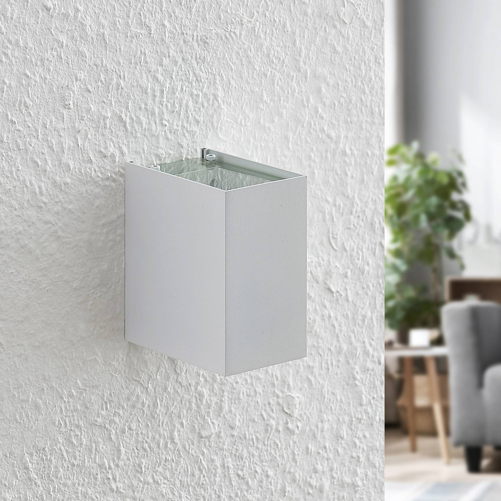 Arcchio Maruba lampa ścienna, 1-pkt., biała