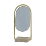 Angui Tisch Spiegel Gold/Travertine - AYTM