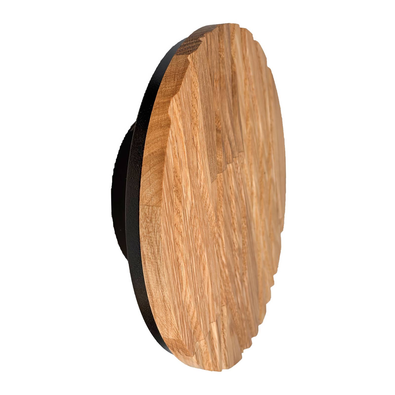 LED-Wandleuchte Atacama, eichefarben, Ø 19 cm, Holz