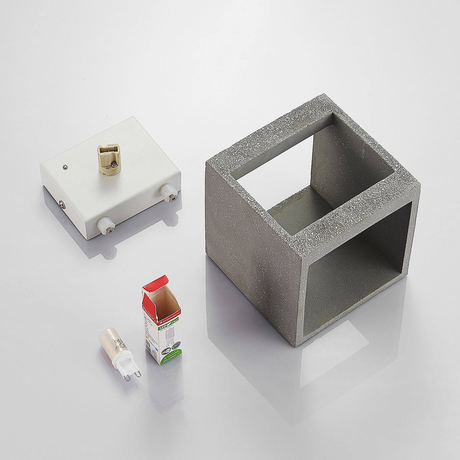 Nellie LED Applique Murale L11,5 Concrete - Lindby