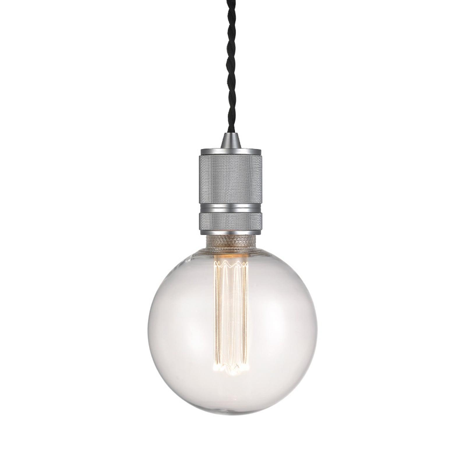 Candeeiro suspenso HALO, prateado mate, altura 8 cm, E27 - Halo Design
