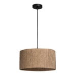 Hängeleuchte Afra, hellbraun, Seil, Ø 40 cm