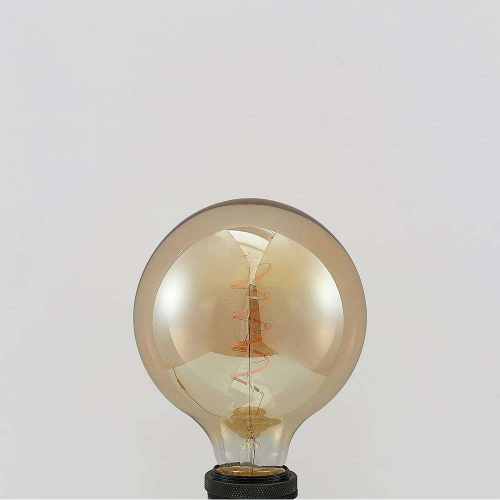 Bombilla LED 4W Amber G125 Regulable E27 - Lucande