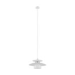 Brenda hanging light, white/nickel matt