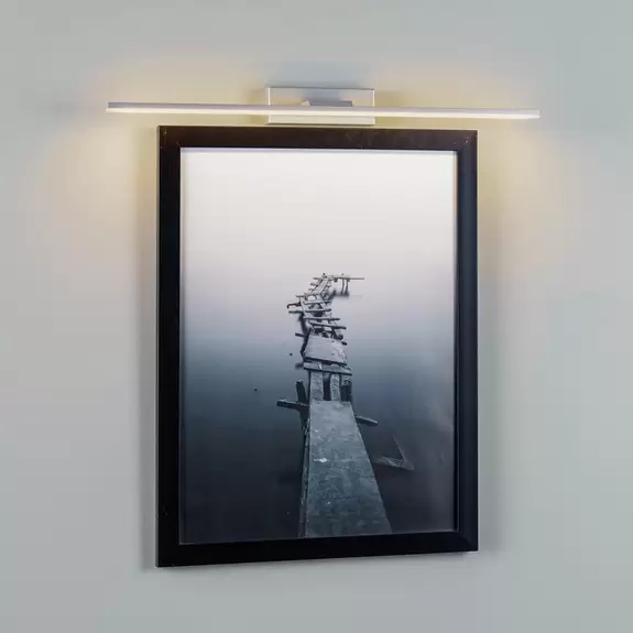 Lampenwelt LED-Wandleuchte Miroir 60 cm alu 3000K