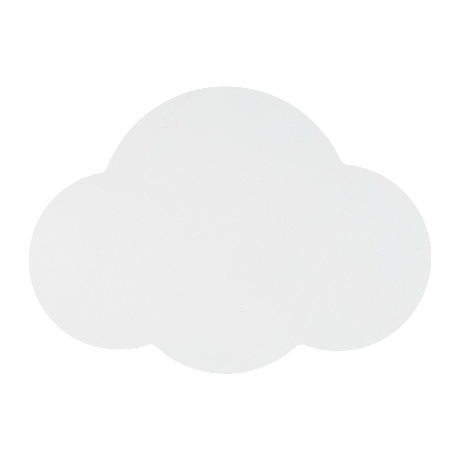 Candeeiro de parede Cloud, branco, aço, luz indireta, 38 x 27 cm