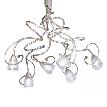 Sierlijke hanglamp Medusa, 6-lichts