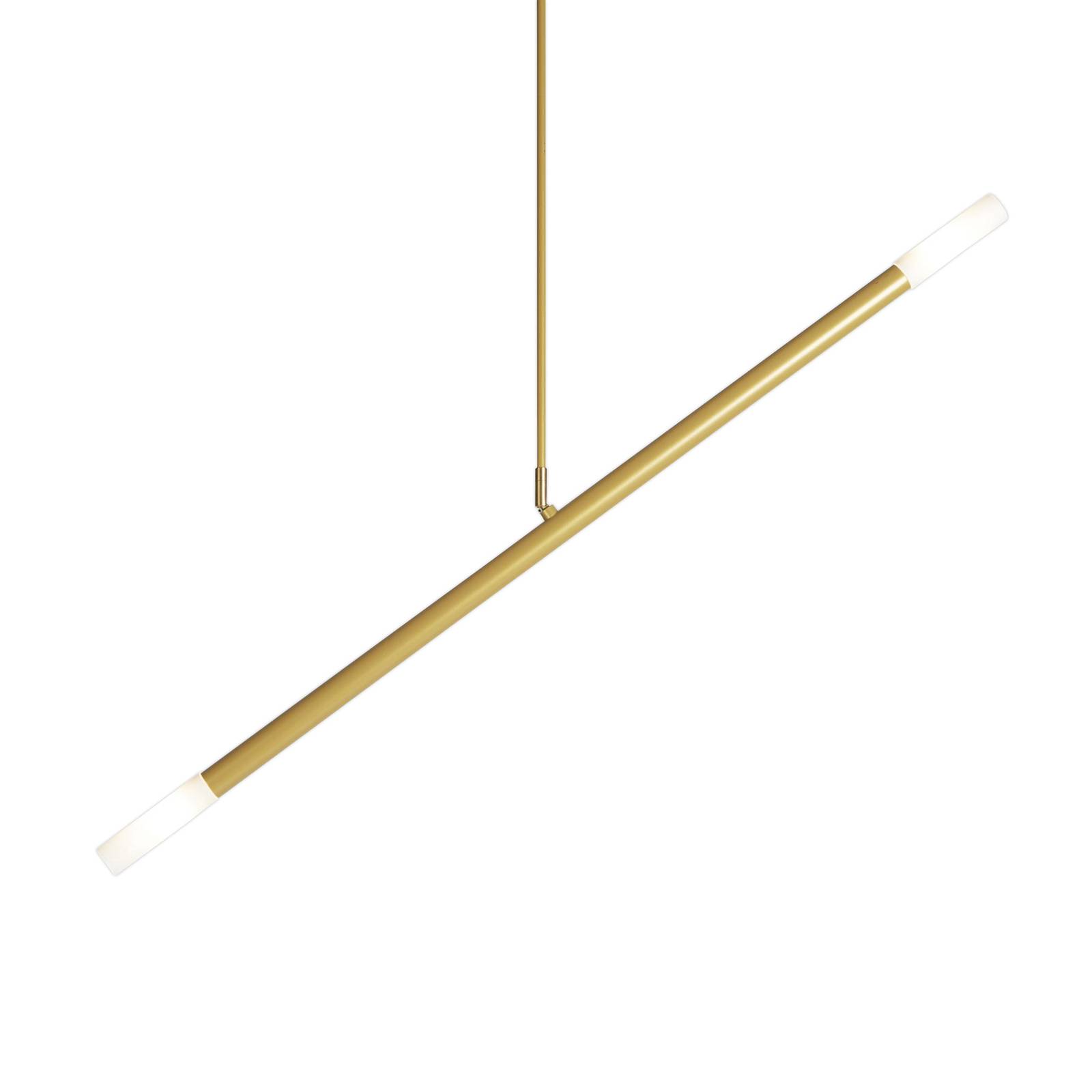 Designtaklampa Zen, guld, vridbar