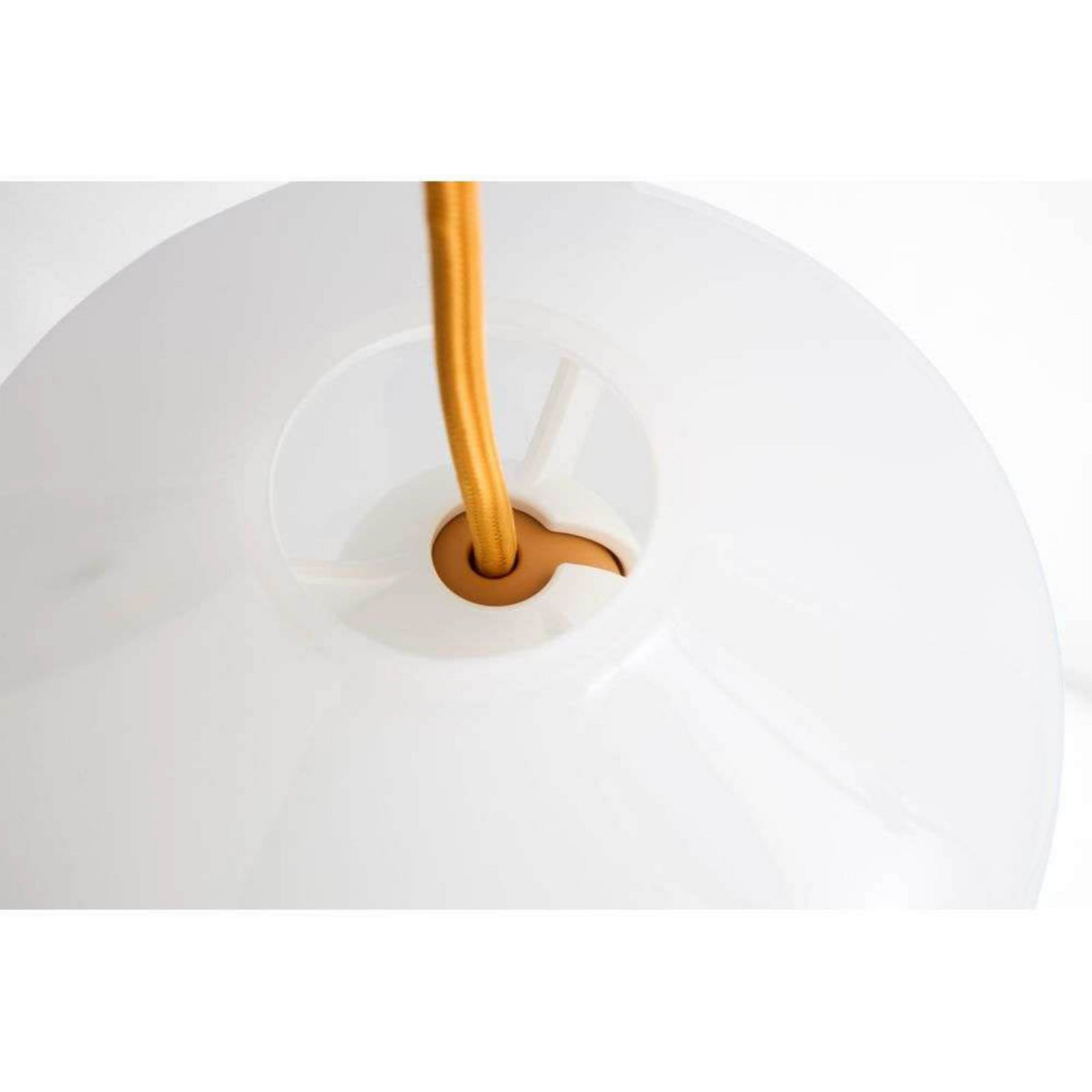 Buoy Glass 300 Pendelleuchte Opal/Beton Grey HAY - Wohnzimmer