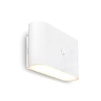 Aplică de perete cu LED și baterie Chat, alb, 16 cm, plastic, senzor