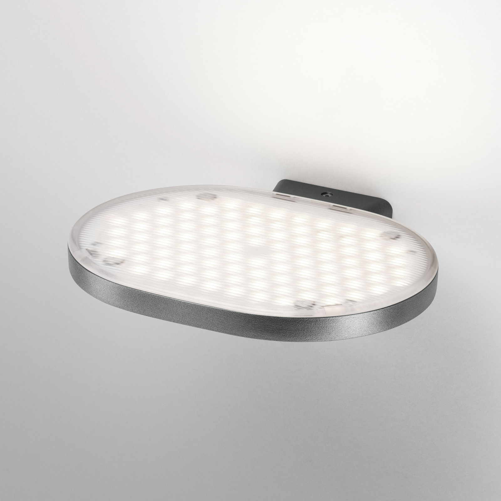 FLOS Oplight W1 LED-Wandleuchte, grau metallic