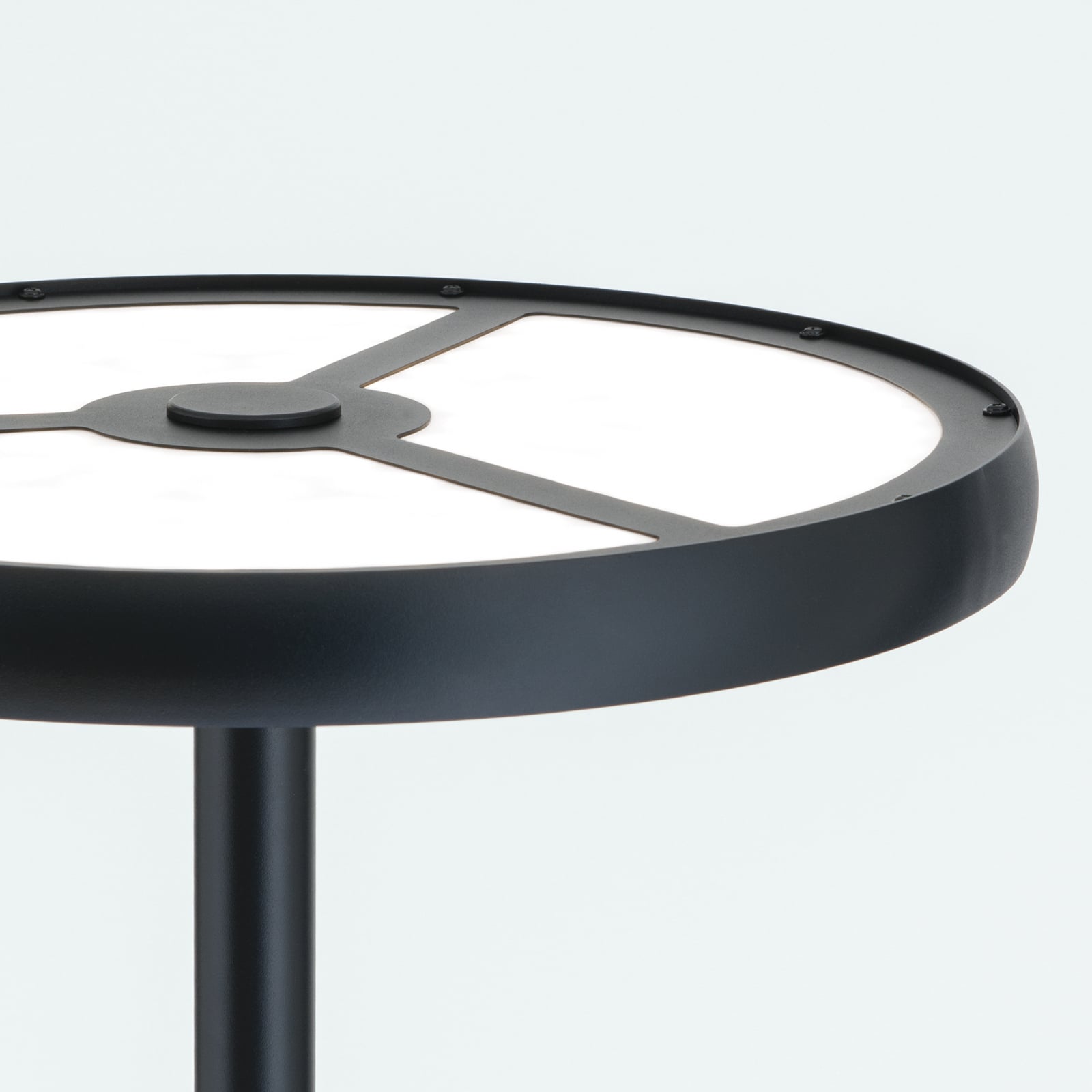 LED vloerlamp KANT, zwart, hoogte 185 cm, CCT, dim up/down