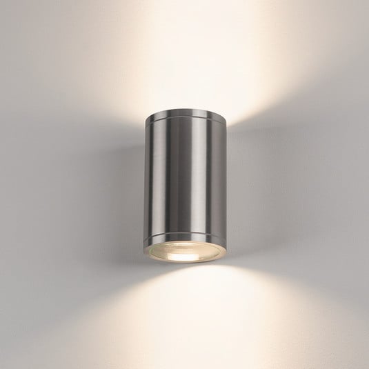 SLV Rox wall lamp, brushed aluminium, aluminium, Ø 12.5 cm, up/down ...