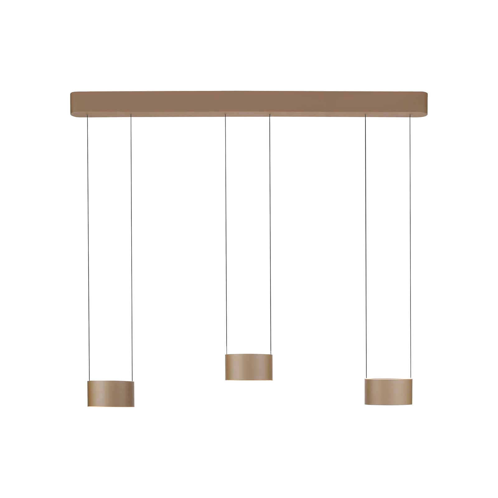 Clipse LED-Hängelampe bronze, Länge 110cm, CCT, 6-flg - PURE Clipse LED-Hängelampe bronze, Länge 110cm, CCT, 6-flg - PURE
