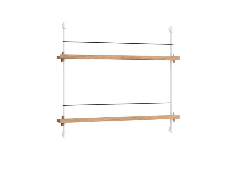 Moebe - Magazine Shelving 65 Regal Oak White