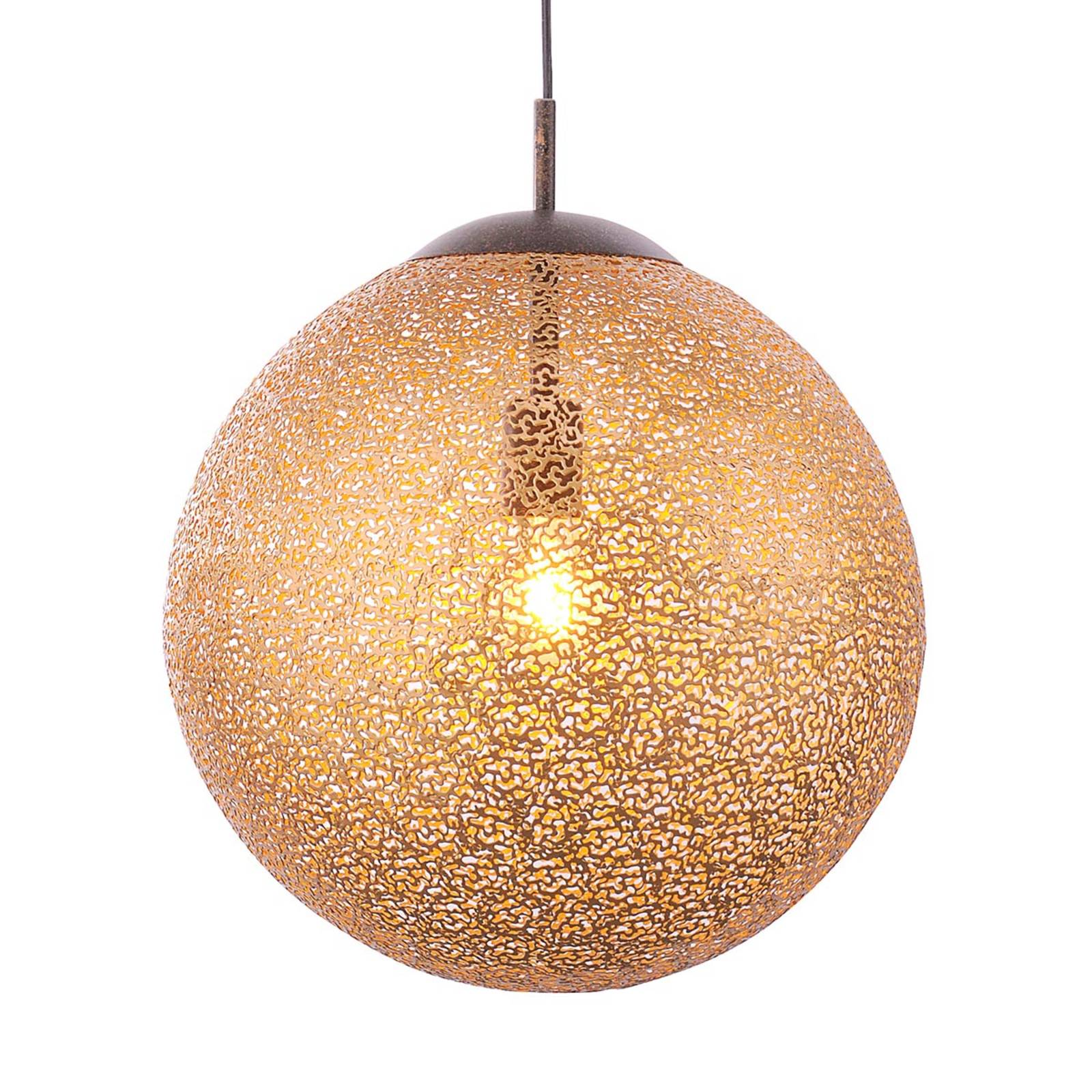 Paul Neuhaus Hängeleuchte Greta, Ø 40 cm, goldfarben, Metall