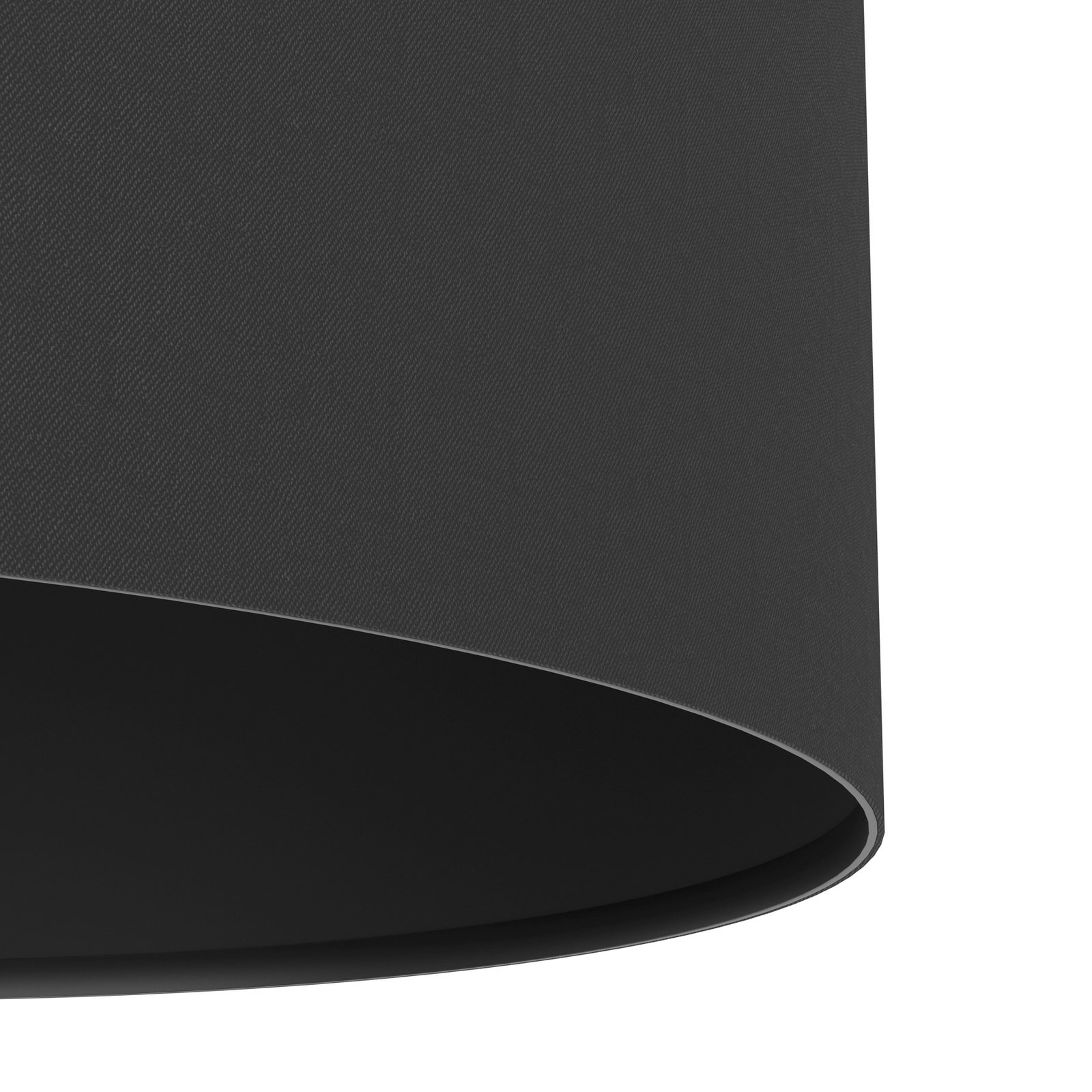 Maserlo floor lamp, black, height 151 cm, fabric/steel