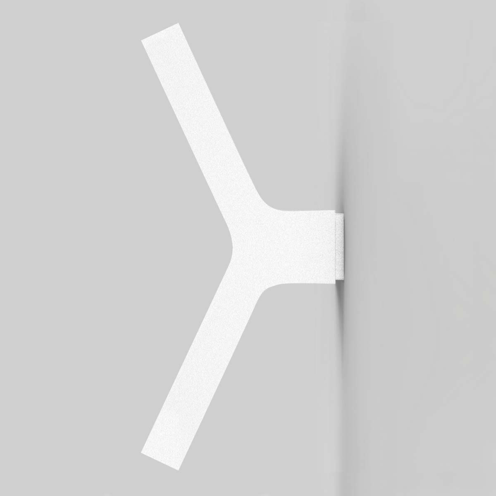 IP44.de Elegant LED outdoor wall light Yo, white, die-cast aluminium, opal tempered glass, 12 W, energy efficiency: A, W: 7.5 cm, H: 24.4 cm