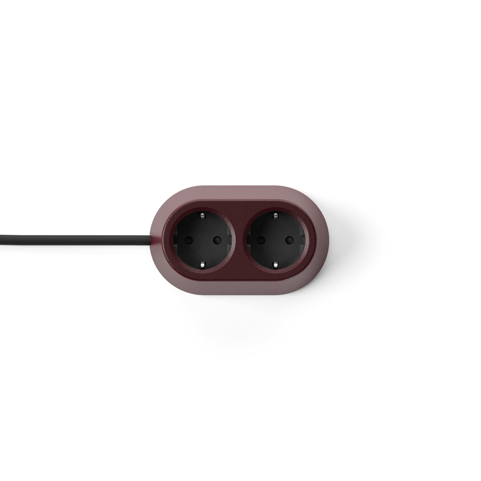 Prise NOMAD BLOCK rouge foncé 2 x type F - Forming Function