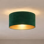 Deckenlampe Golden Roller Ø 40cm dunkelgrün/gold