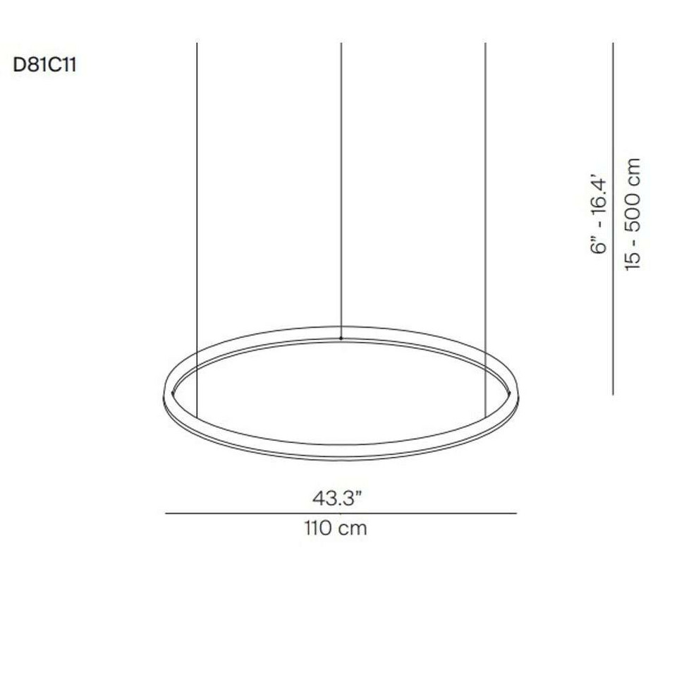 Luceplan Compendium Circle LED Taklampa Ø110, guld / mässing från Luceplan