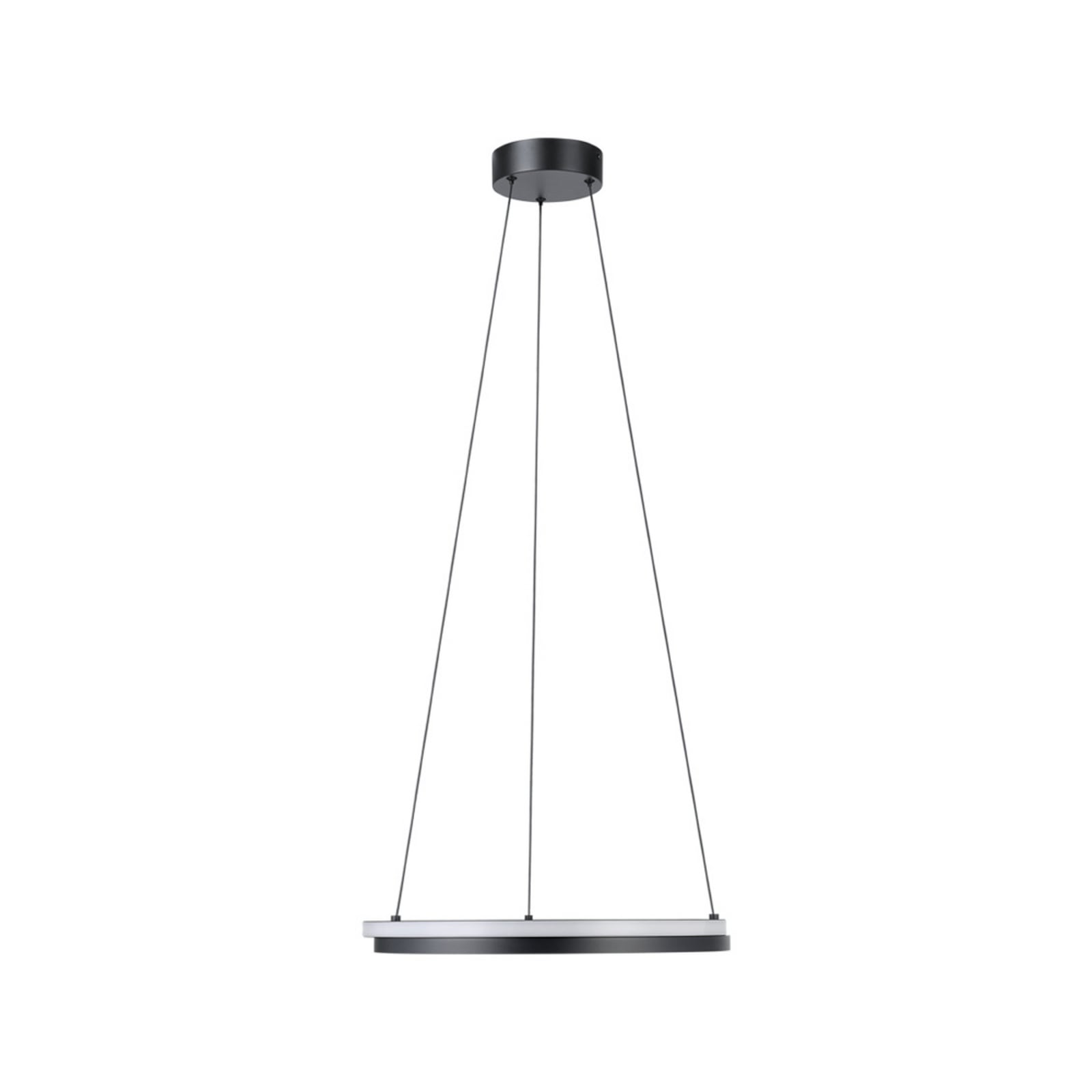 EGLO LED hanglamp MEZZOMONTE, zwart, Ø 48 cm, CCT