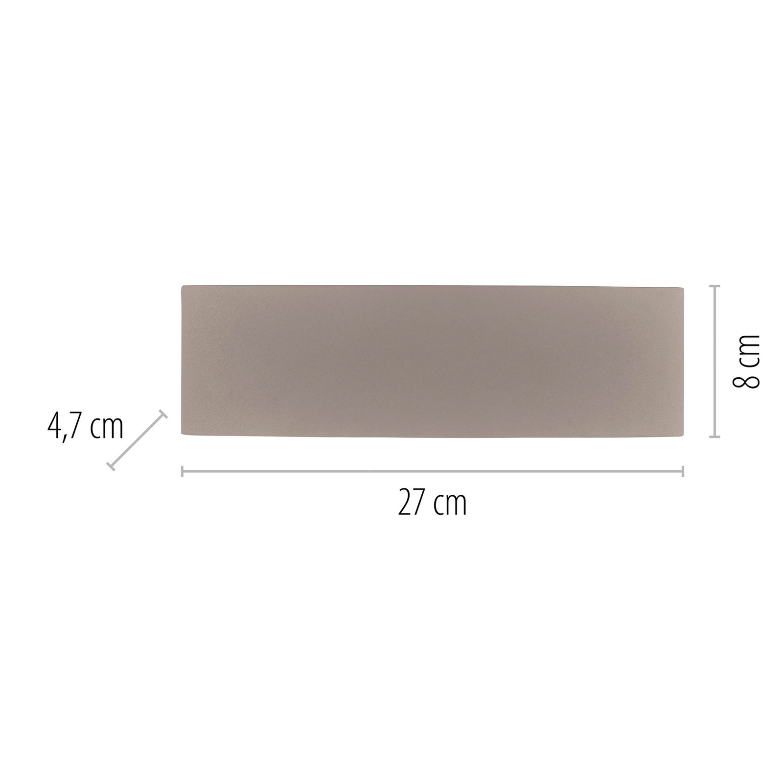 Paul Neuhaus applique da esterni LED Carlo, 27 cm, color sabbia