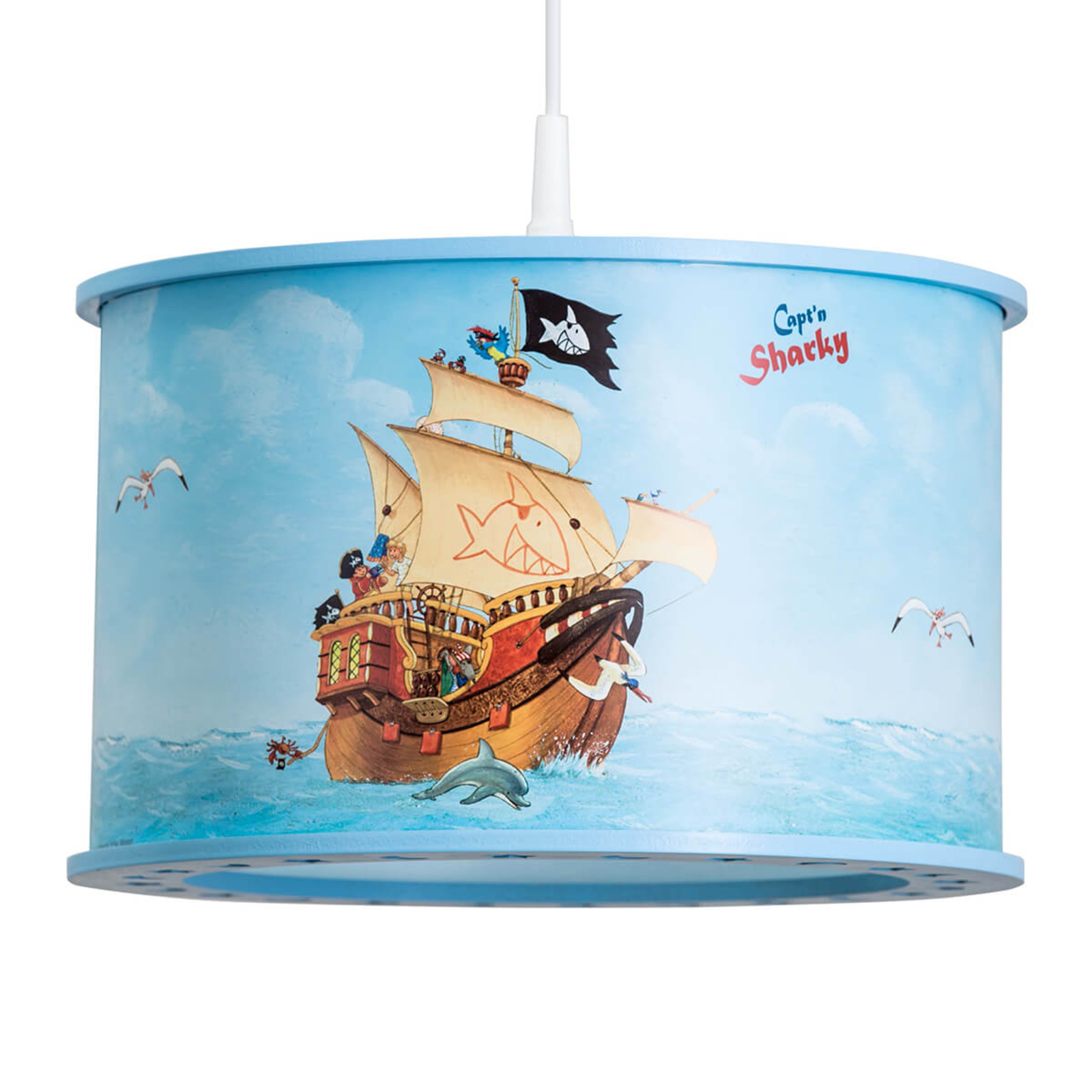 Lampada a sospensione Capt'n Sharky per bambini