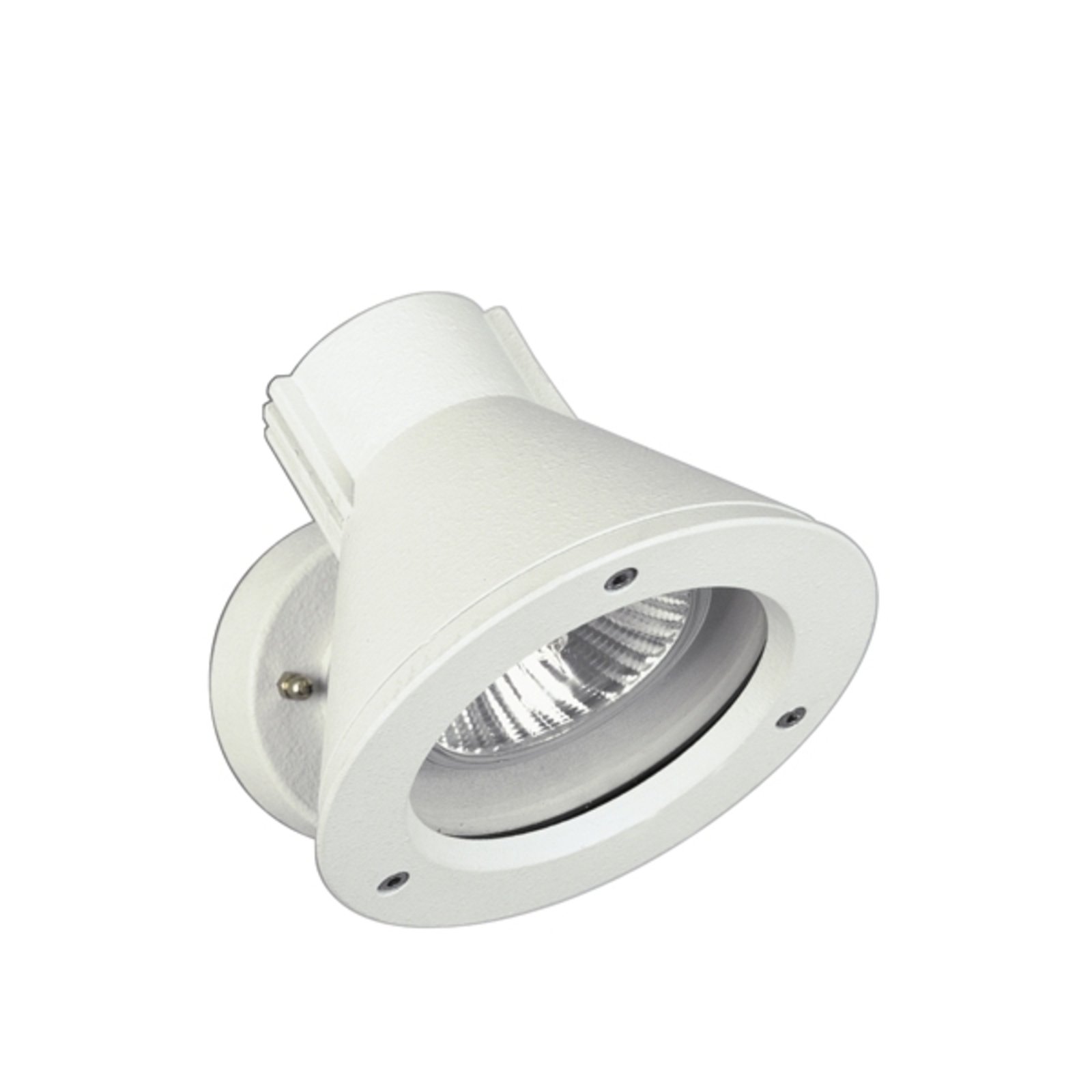 Wall spotlight 643 W, white, IP54, E27, aluminium, swivelling