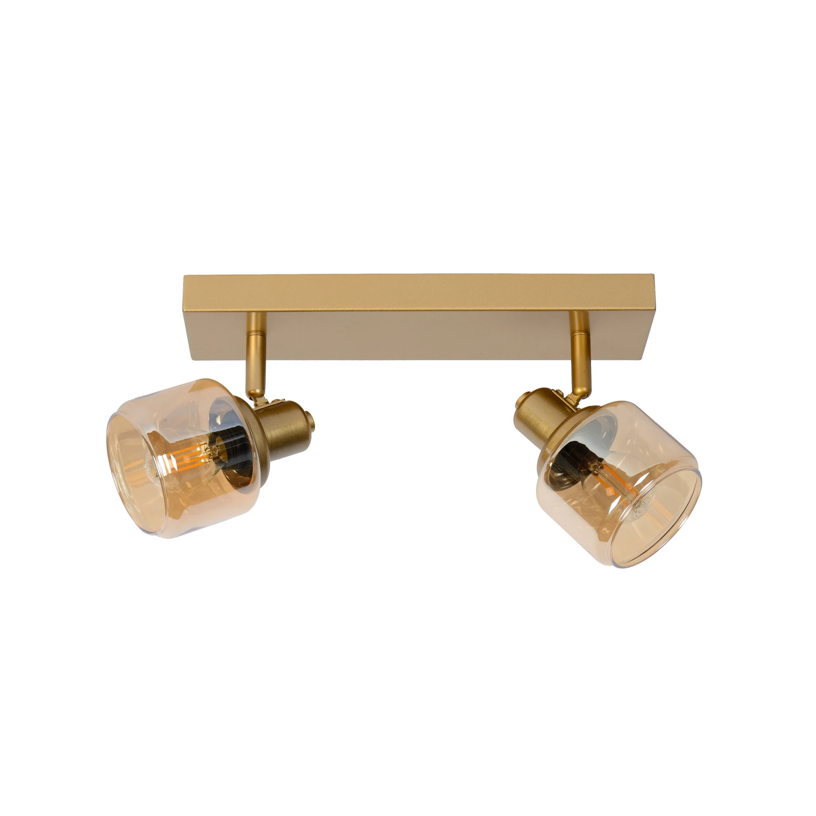Deckenstrahler Bjorn, zweiflammig, gold/messing