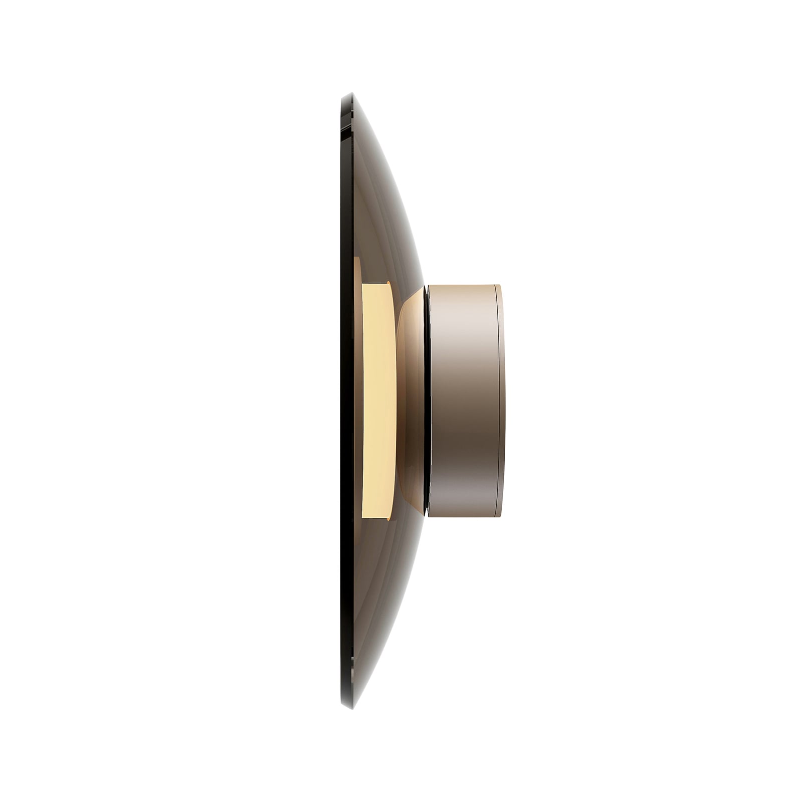 Moon LED-Wandlampe, bronce, Ø32cm, Amberglas (dunkel) - PURE Moon LED-Wandlampe, bronce, Ø32cm, Amberglas (dunkel) - PURE