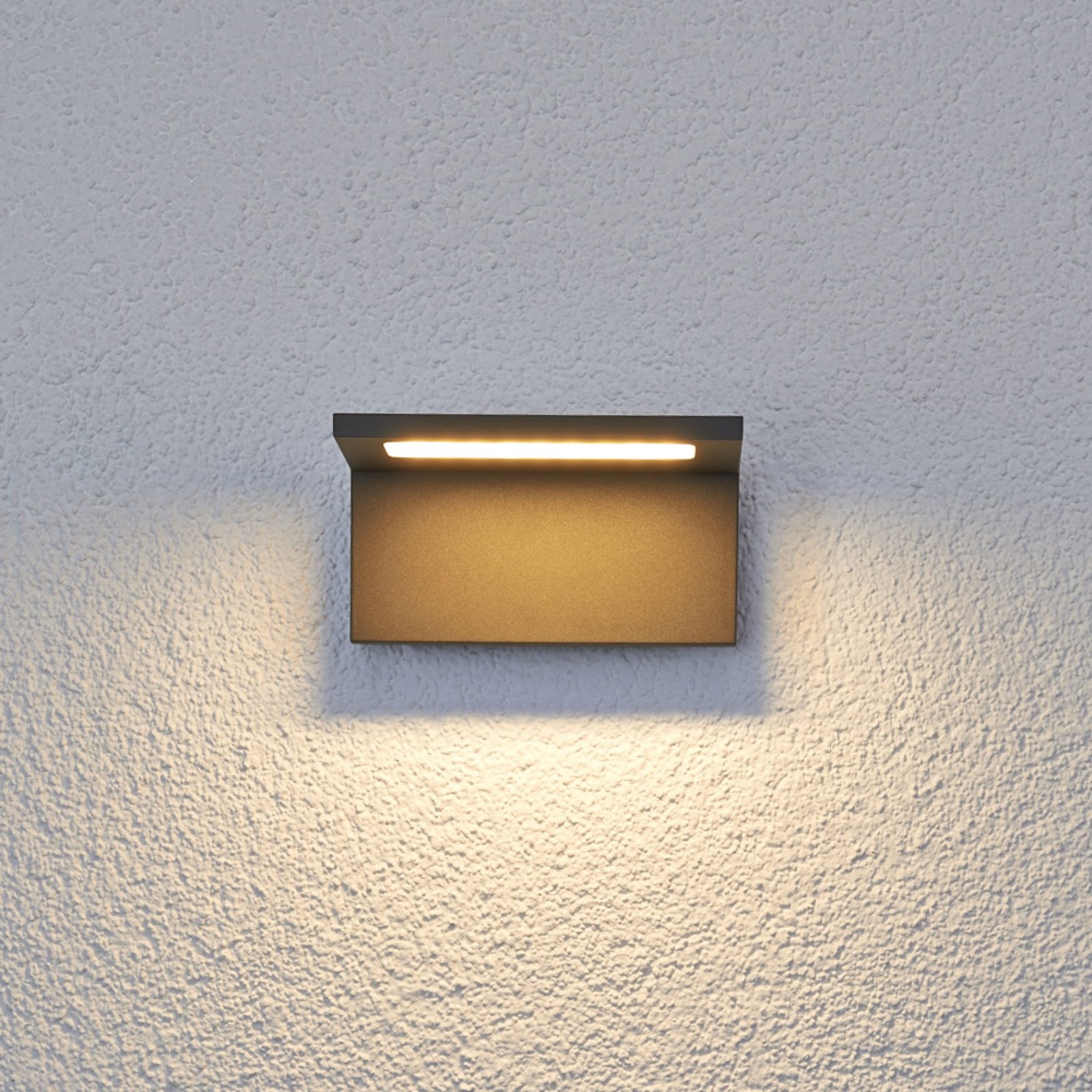 Flache LED-Außenwandleuchte Caner