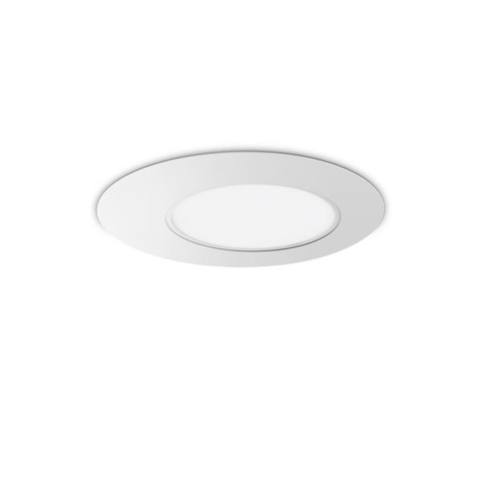 Ideal Lux Candeeiro de teto LED Iride, branco, Ø 60 cm, metal