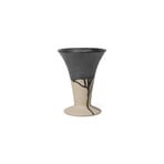 Flores Vase Sand/Black - Ferm Living