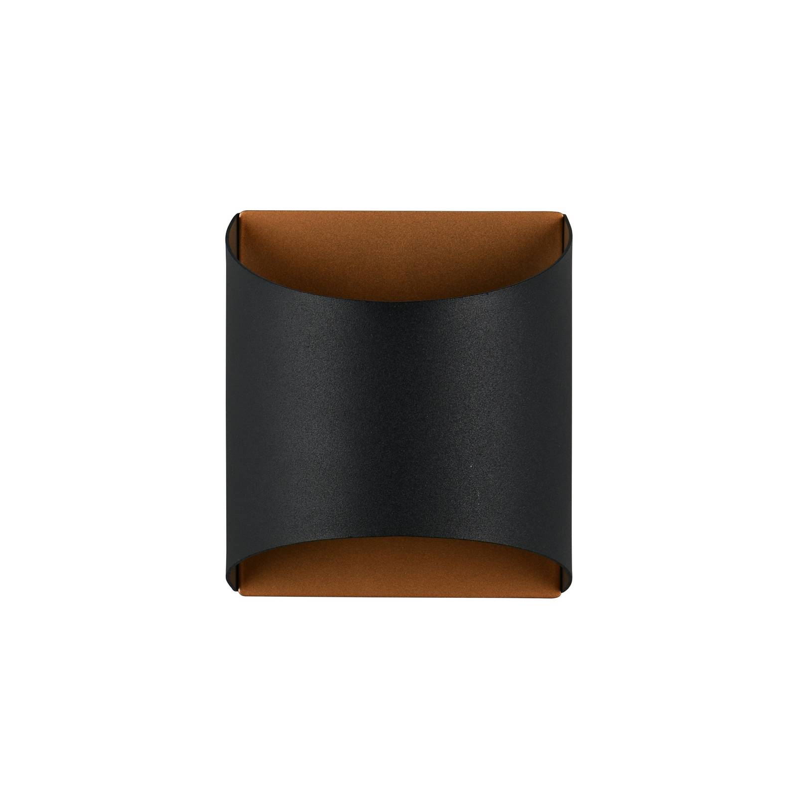  Reality Leuchten Wandlampe Samdel, Schwarz-gold, Höhe 12 Cm Metall G9 Up/down 