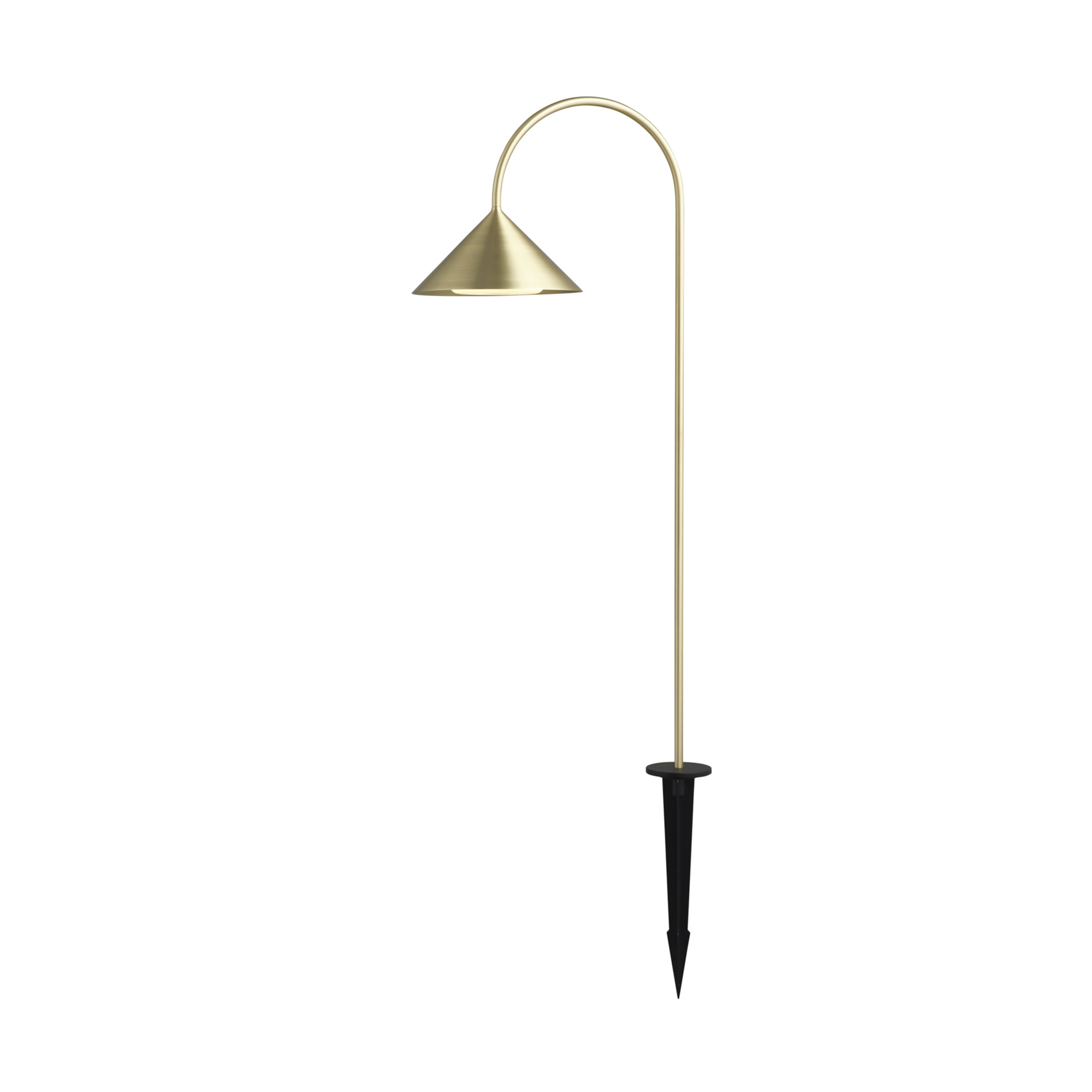 LED grondspies lamp Grasp, messingkleurig, 82 cm, IP44 - FRANDSEN