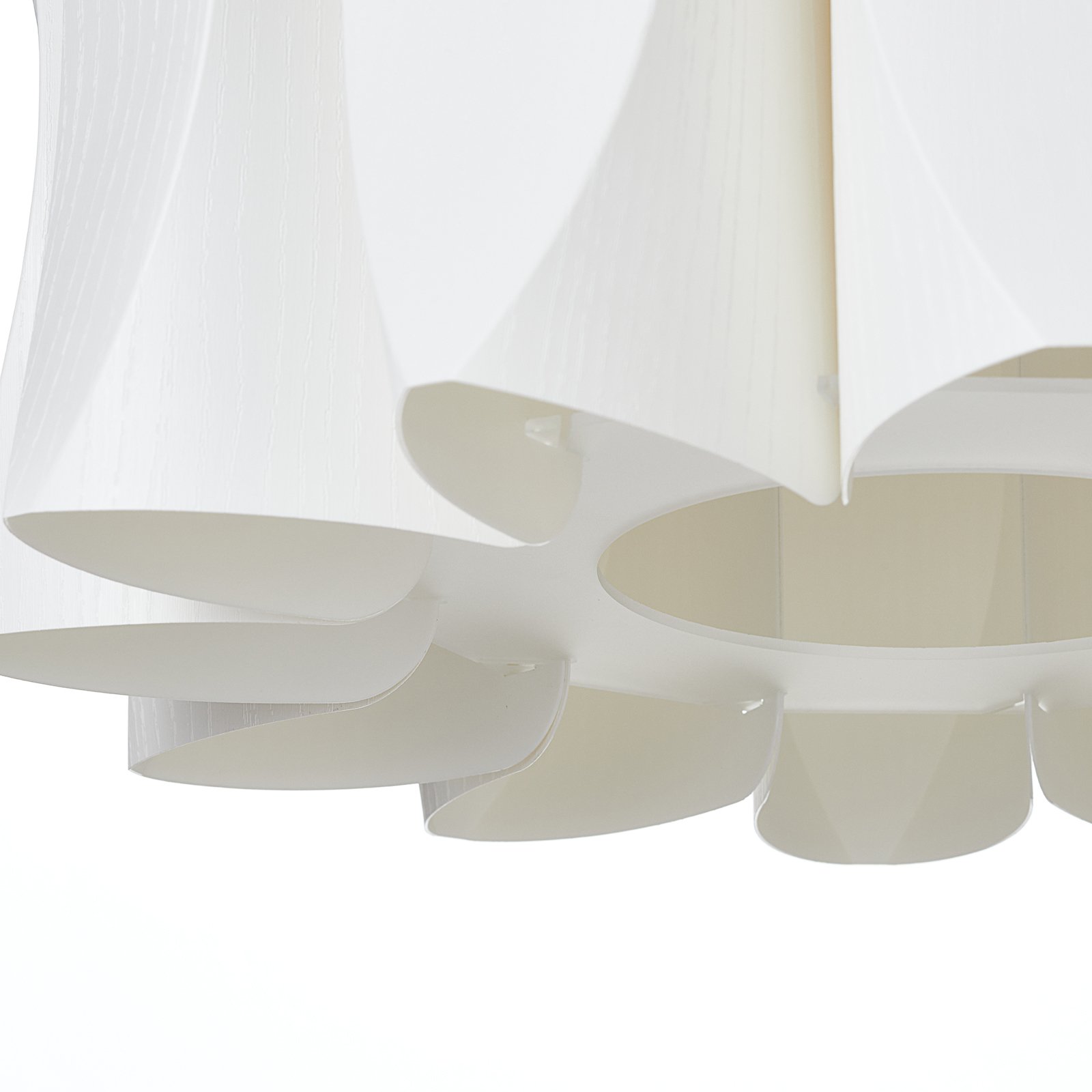 Virus hanging light with wood decor