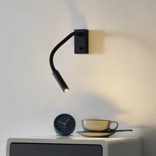 Cio LED wall light with reading arm & switch Lights.ie