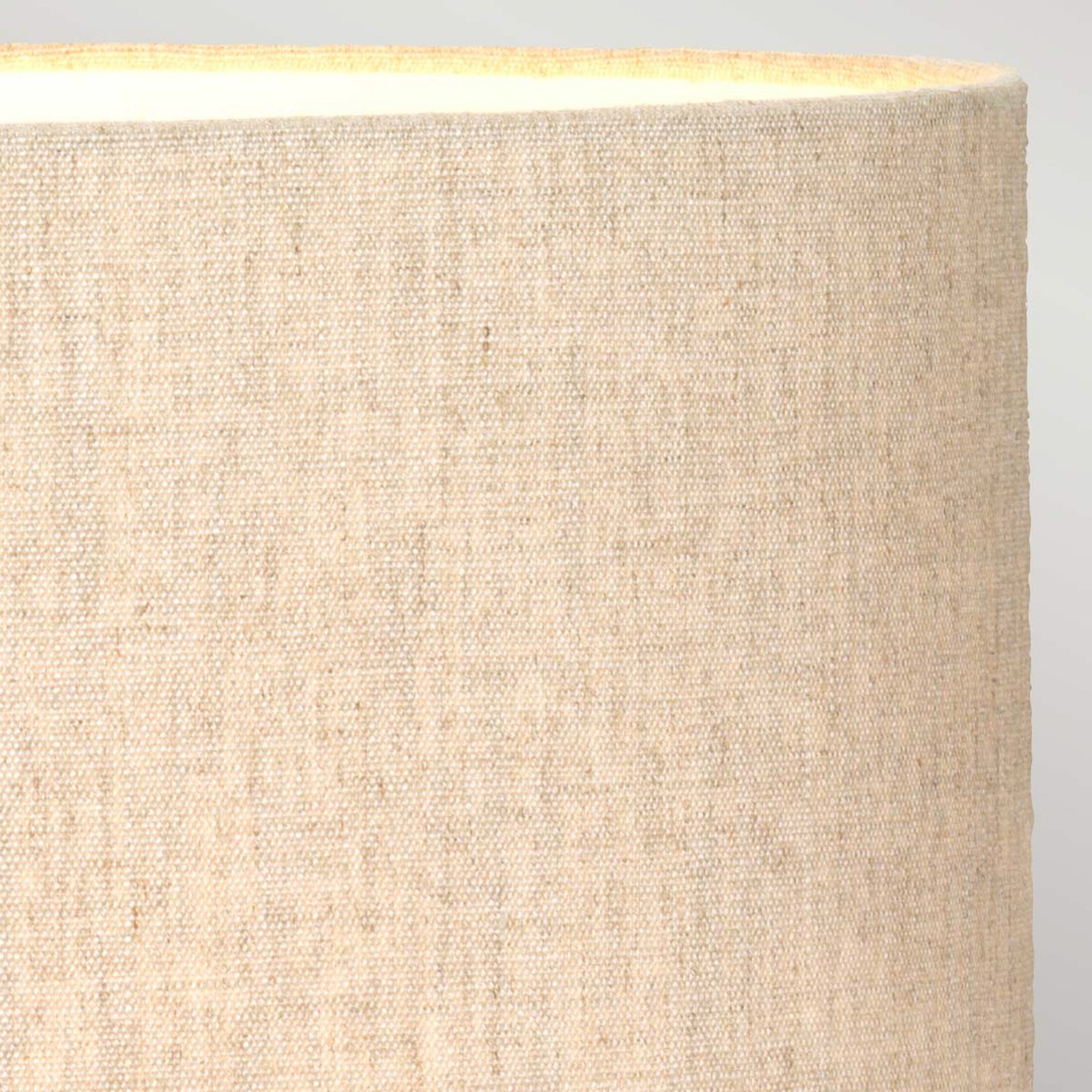 Rufus table lamp, bronze-patina/cream, linen, resin