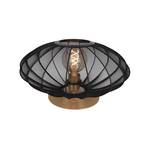 Lampa de masă Corina, negru, Ø 40 cm, E27