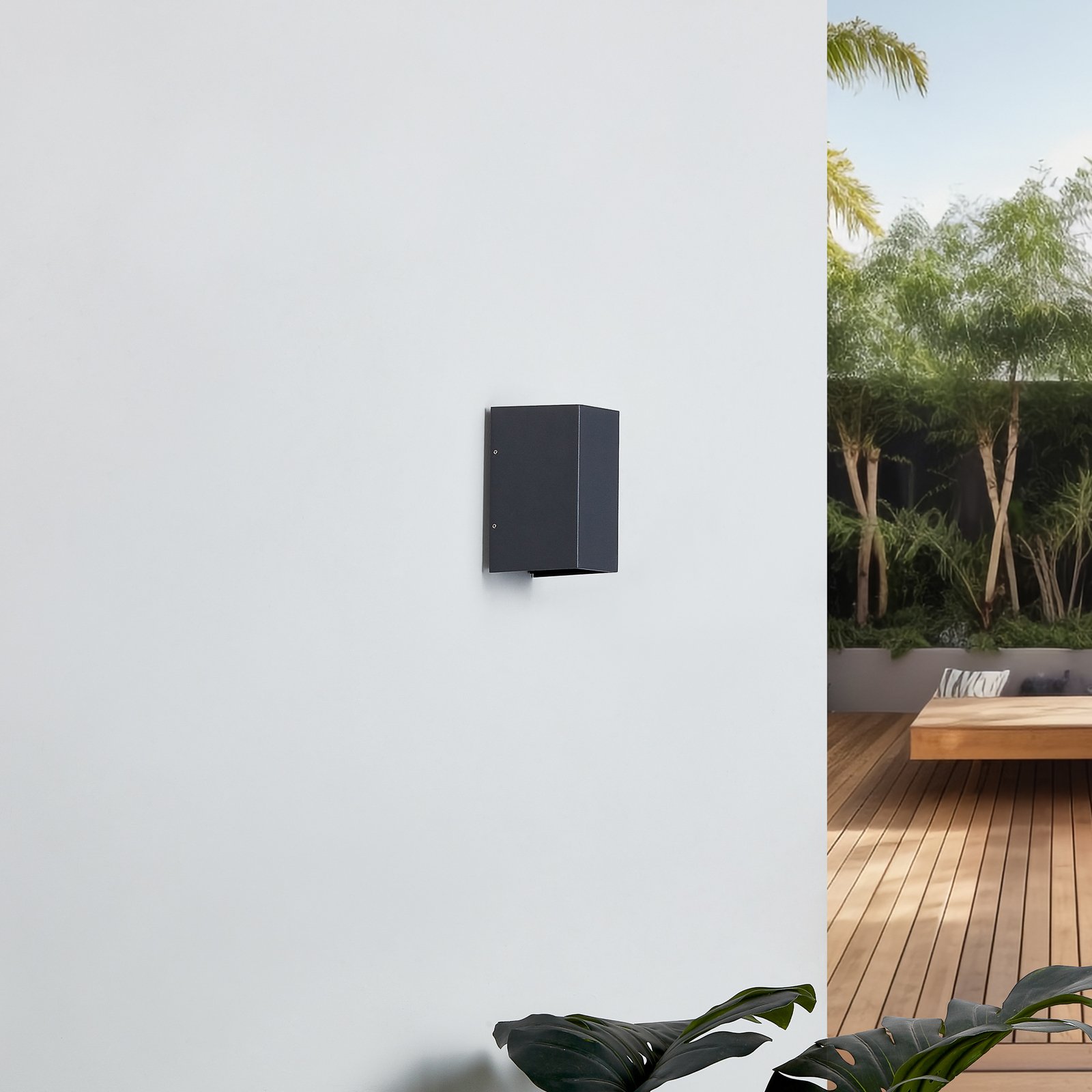 Kimian Applique Murale d'Extérieur Applique Murale Dark Grey - Lucande