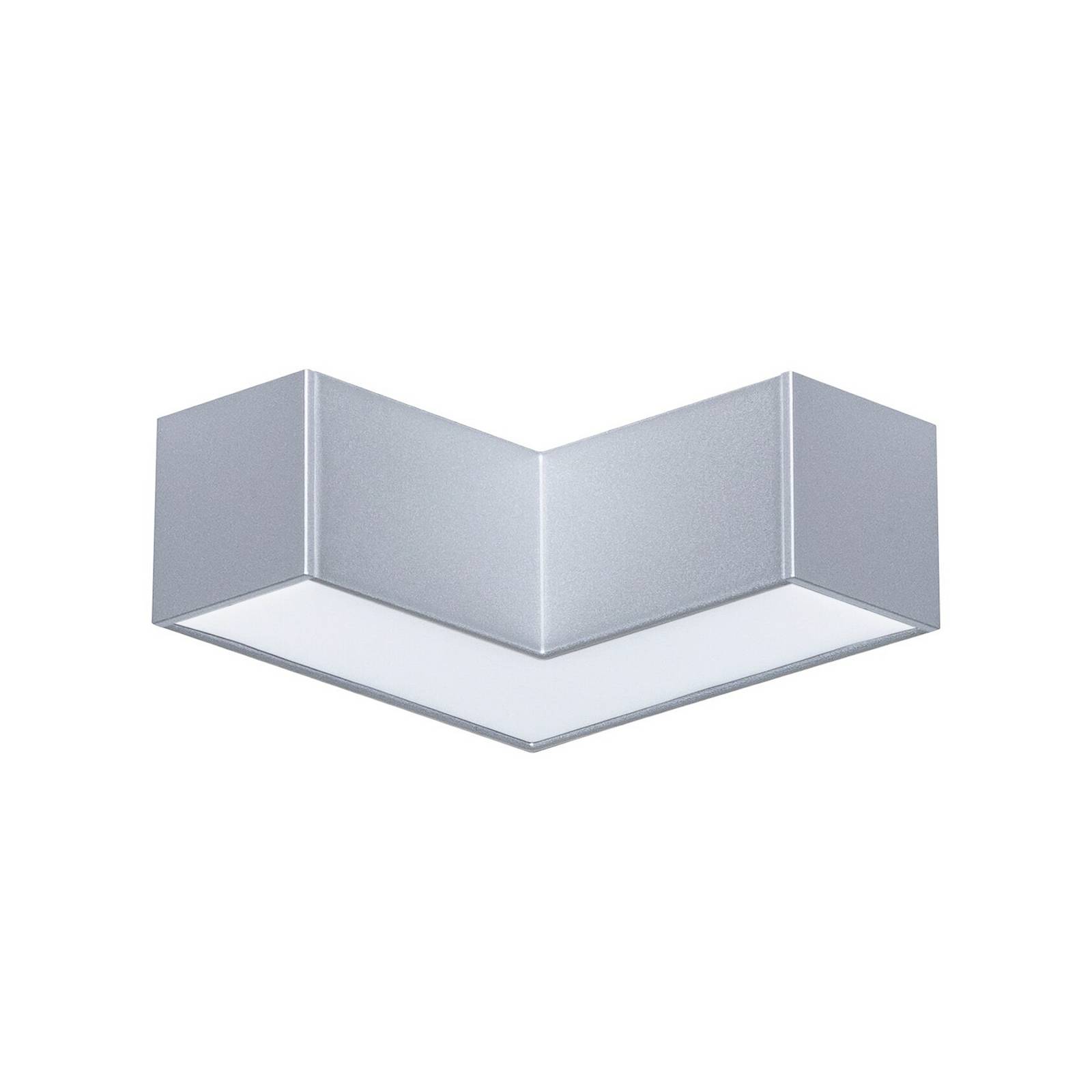 Paulmann LED-Lichtleiste Linion, chrom, 90° Ecke, 3.000 K