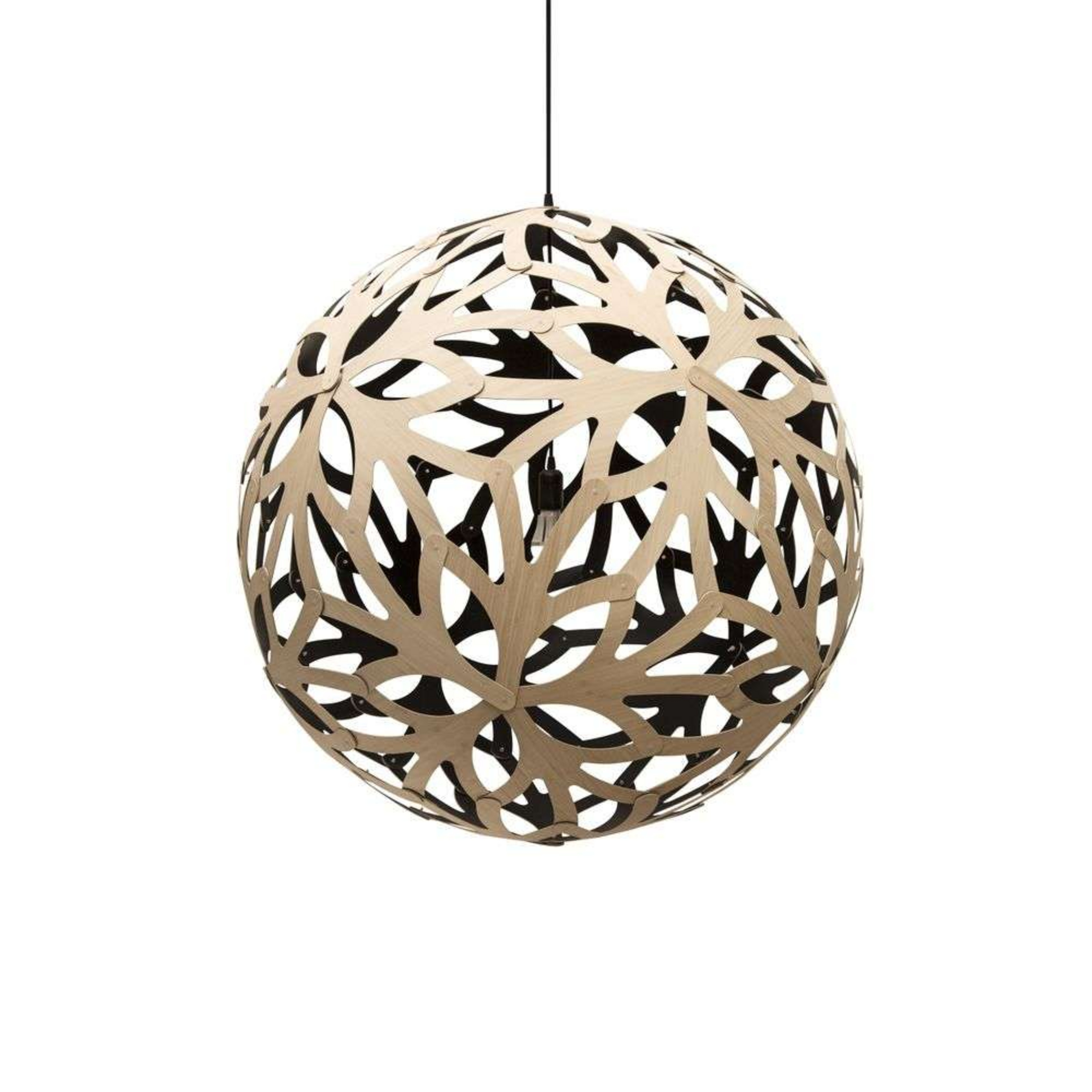 Floral Suspension Ø60 Noir 1 Côté - David Trubridge