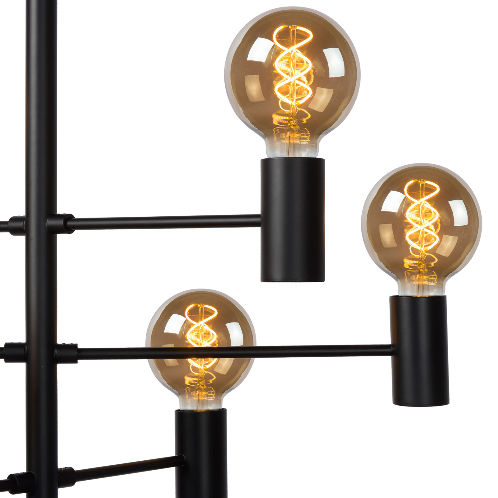 Hanglamp Leanne, zwart, 6-lamps