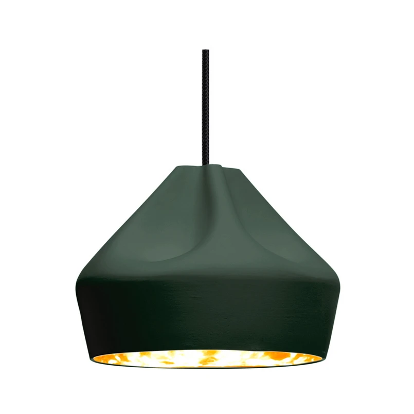MARSET - Pleat Box 24 Suspension E14 Sombre Vert/Or