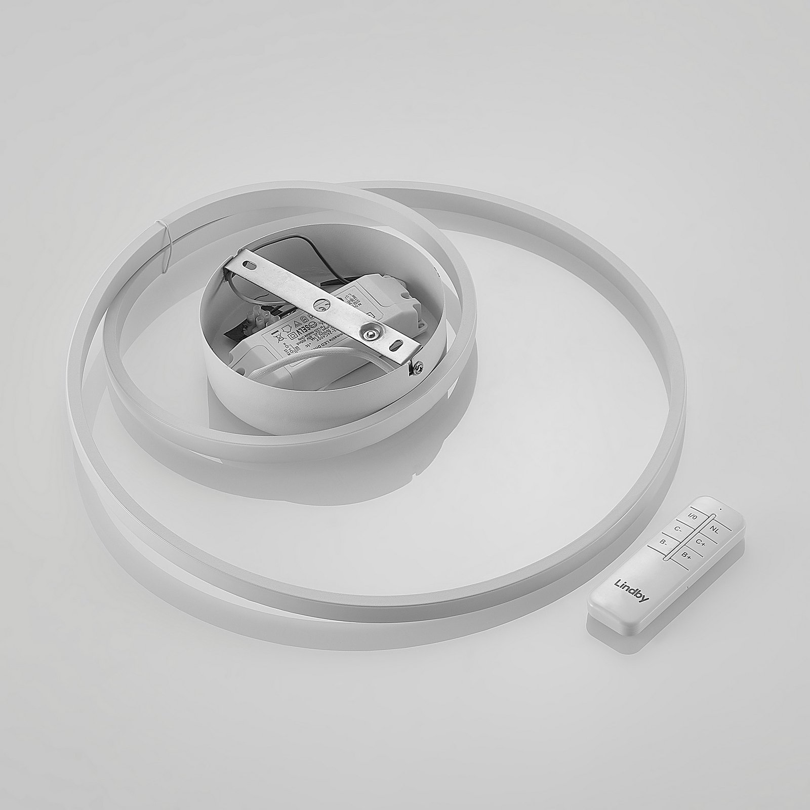 Emisua LED Ceiling Lamp CCT Dim. White - Lindby