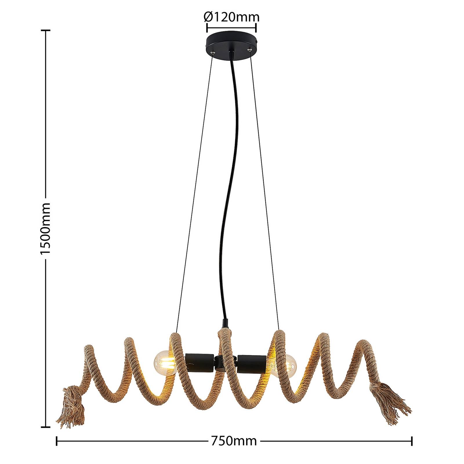 Lindby Aisa lampa wisząca