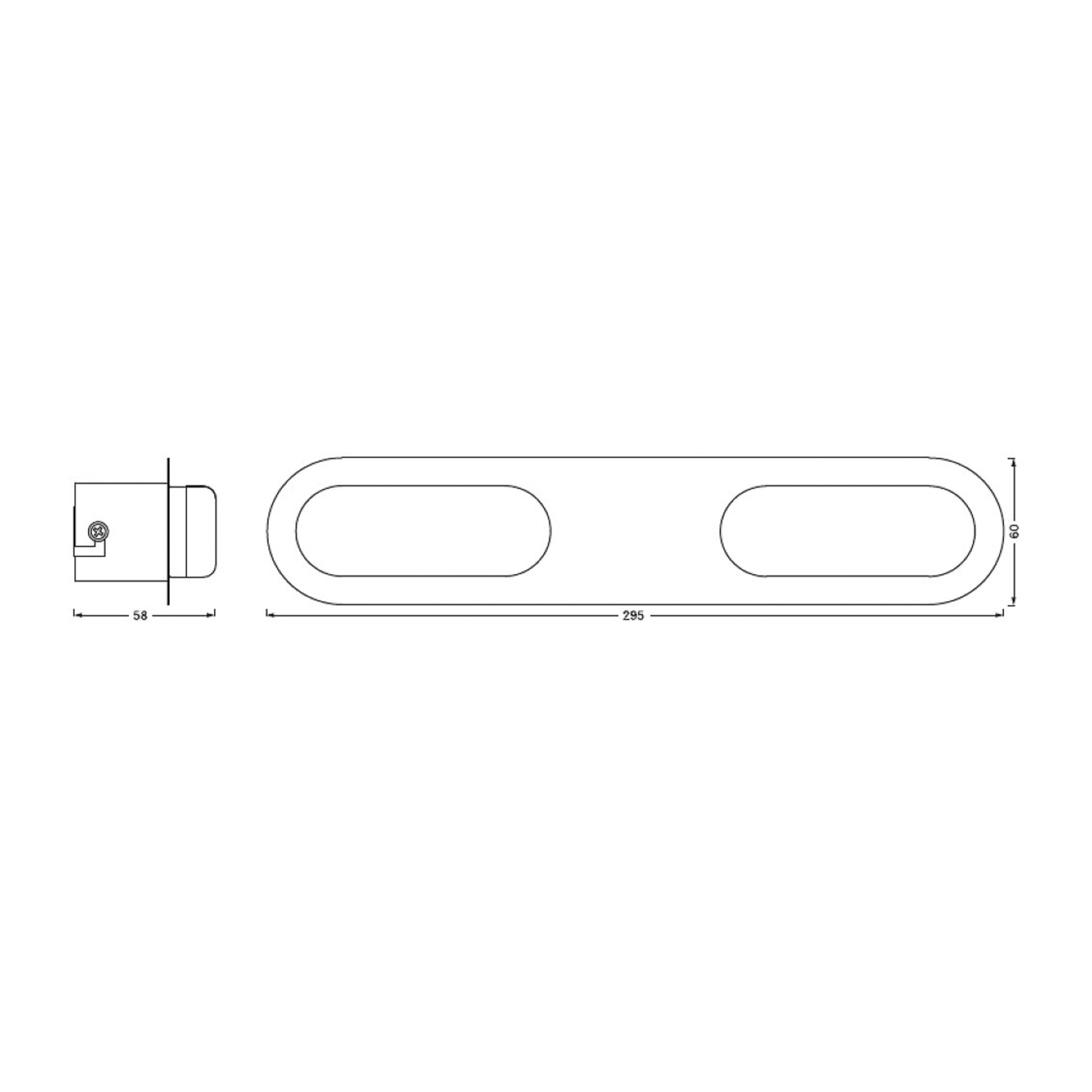LEDVANCE SMART+ WiFi Orbis Wall Duplo, argento, 2x