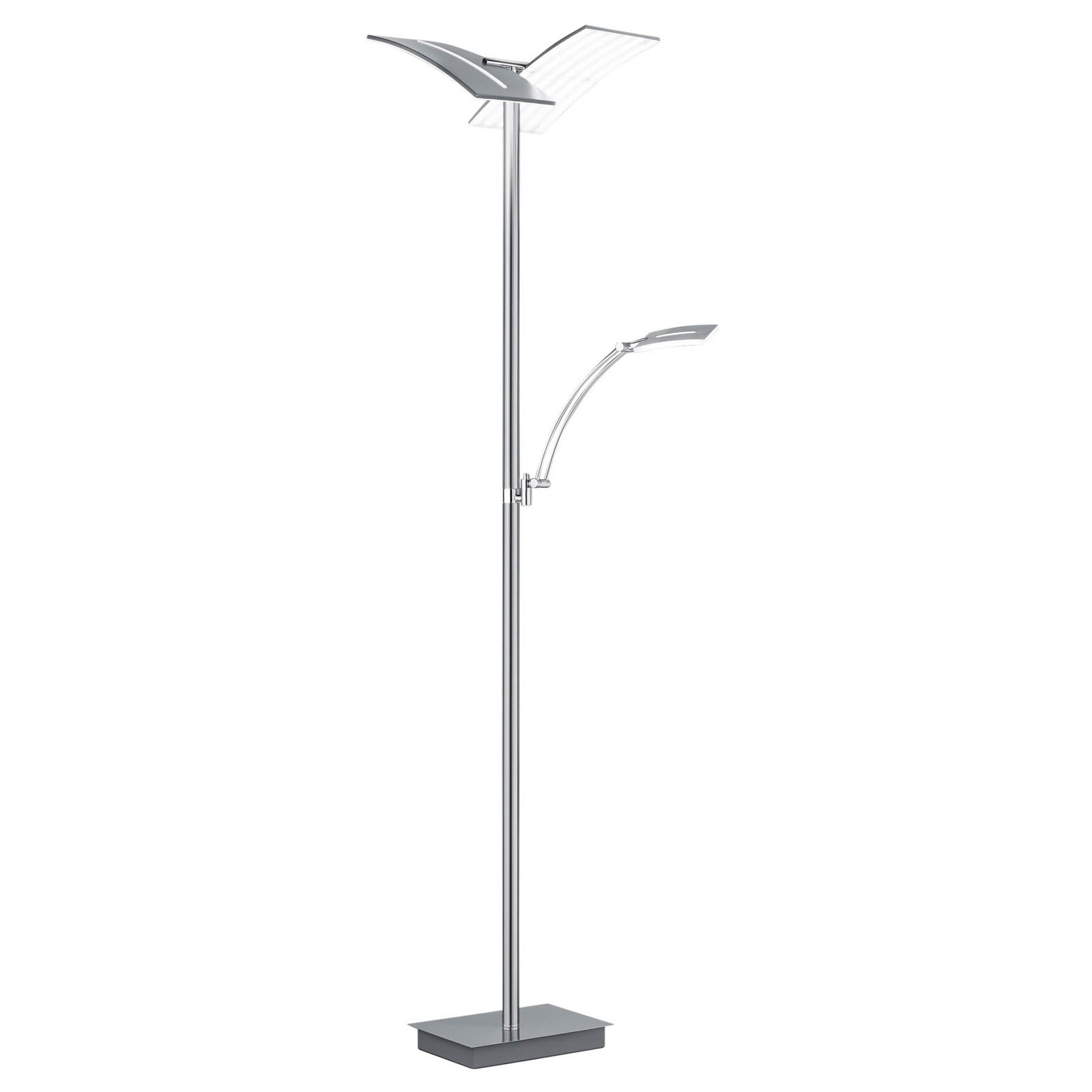 Dual LED floor lamp with reading light, CCT