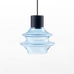 Bover Drop S/01L LED hanglamp van glas, blauw